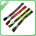 2016 Newest Style Woven Fabric Wristband with Recycling Use Beads